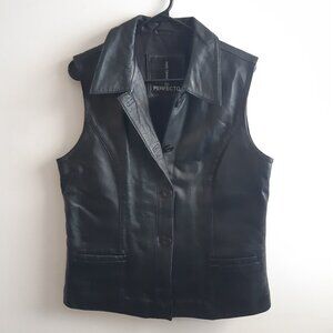 Daniel San Perfecto sleeveless genuine leather vest Medium